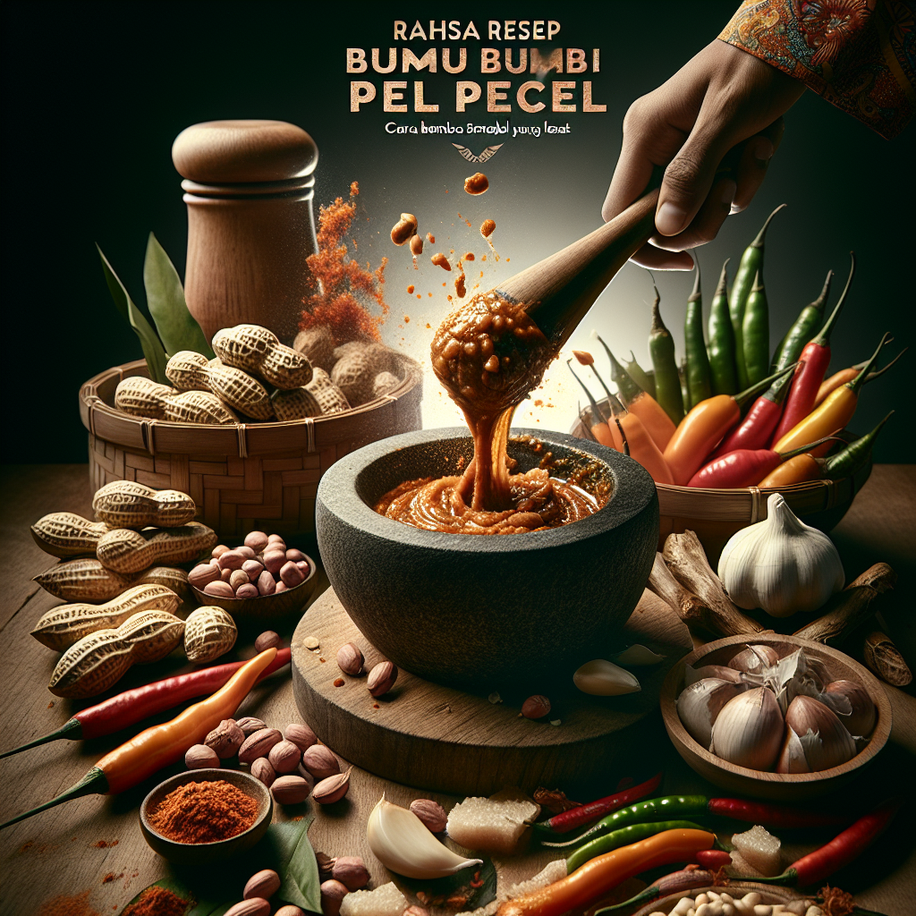 Rahasia Resep Bumbu Pecel: Cara Membuat Sambal Pecel yang Lezat dan